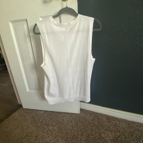 NWT J. Crew Factory Women’s XL Classic Sweater Shell - White - Picture 2 of 4